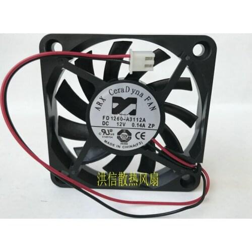 Brand new 6010 fd1260-a3112a DC12V 0.14a ZP ultra thin silent fan