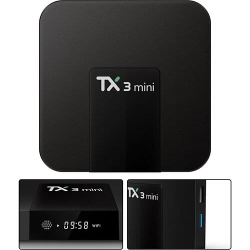 TX3 Mini Set-Top Box Android 8.1 S905W Quad Core 2G+16G TV Box 4K Dual Wifi Bluetooth Set-Top Box Media Player