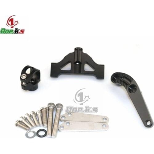 Universal Motorcycle Adjustable Steering Damper Stabilizer Mounting Bracket For KAWASAKI ZZR1400 ZX14R 2006-2016