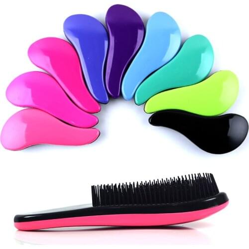 Magic Anti-static Handle Hair Comb Scalp Massage Hair Brush Women Anti-knotting Shower Salon Hairbrush Kappers Benodigdheden