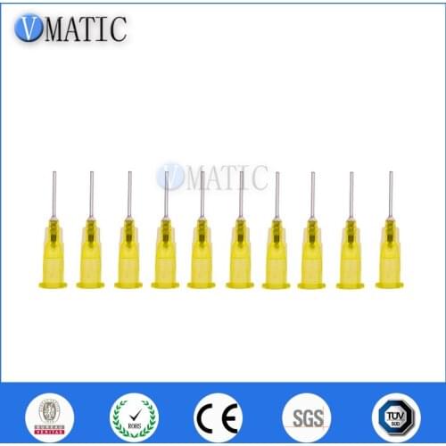 High Quality 100pcs 20Ga Yellow Dispensing Needle Tips Flux Soldering Paste Solder Paste Flux Needles 1/2 Inch Dia 0.62mm