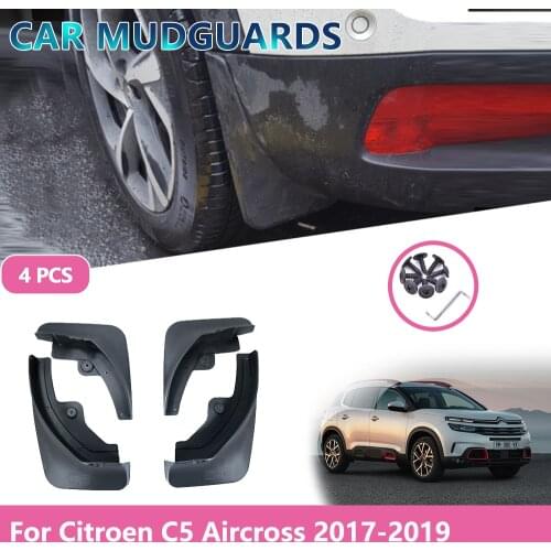 Car Protection Front Rear Mudflaps Splash Guards Mud Flaps Mudguards Fender for Citroen C5 Aircross 2017 2018 2019 Accessories