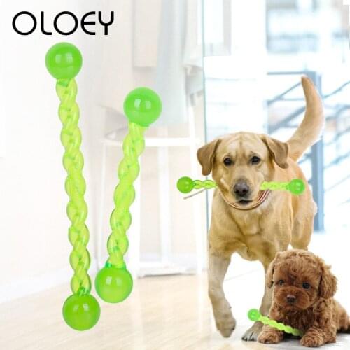 Pet Dog Toothbrush Chew Stick Toys Molar Tooth Cleaner Brushing Bite Resistant For Puppy Dog Interactive Training Toys Supplies