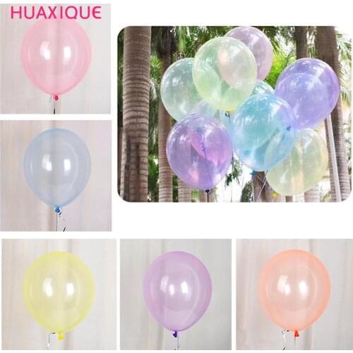 12inch Crystal Bubble Balloons Clear Transparent Latex Pearl Latex Balloon Wedding Birthday Party Decor Kids helium globa
