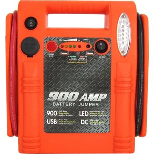 12V 900A Multifunctional Car Power Bank Jump Starter Car Auto Emergency Booster With Pire Pressure Monitoring Lighting Function