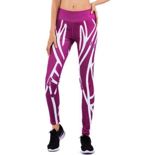 2021 Ins Style Print Sports Fitness Close Waist and Lift Buttocks to Show Thin Breathable and Comfortable Yoga Pants