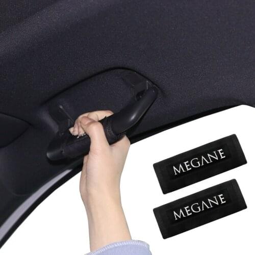 Car Interior Door Handle Cover Soft Plush Armrest Handle Protector cover Accessories for Renault megane 2014-2020