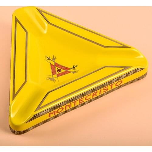 Ceramic Cigar Ashtray Montecristo Classic 3 Cigar Holder Cohiba Three-Slots Rest Ash Tray Decor Drop Shipping