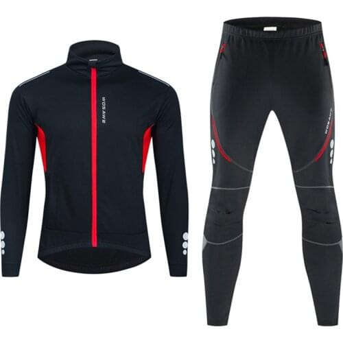 New Autumn And Winter Cycling Sports Suit Fashion Contrast Color Zipper High-Neck Fleece Cold And Windproof Warm Outdoor Jackets