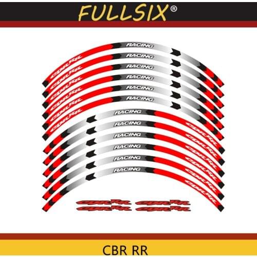 Hot sell High quality Motorcycle Wheel Sticker Decal Reflective Rim Bike Suitable For Honda CBR RR CBR CBR1000 600RR 650R 300R