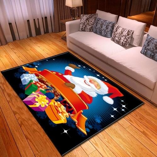 Cartoon 3D Xmas Carpets For Living Room Bedroom New Year Decoration Mat/Rug Christmas Factory Gift Custom Wholesale/dropshopping