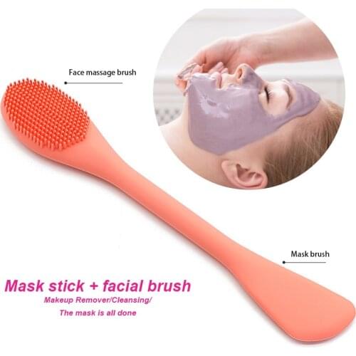 New Double-sided Nose Brush Silicone Nasal Cleansing Facial Brush Nose Cleaning Brush Skin Care Tool Maquillaje TSLM1