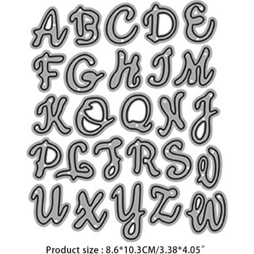 2021 New Number Letter Metal Cutting Dies Stencil DIY Scrapbooking Album Paper Card Template Mold Embossing Decoration