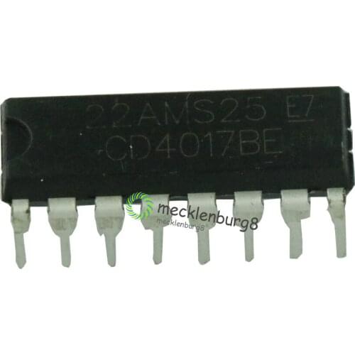 Original 50pcs / lot CD4017BE DIP-16 CD4017 counter divider decimal IC chip