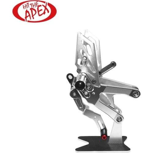 Full Set Aluminum Alloy Rear sets for YAMAHA YZF-R1 2015-2019 CNC Adjustable Reverse Lightweight Footrest Rearsets YAMAHA YZF R1