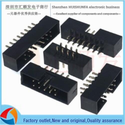 2.0mm DC3 pitch straight pin 2*3/4/5/6/7/8/10/12/13/15/17/20/25P horn IDC connector