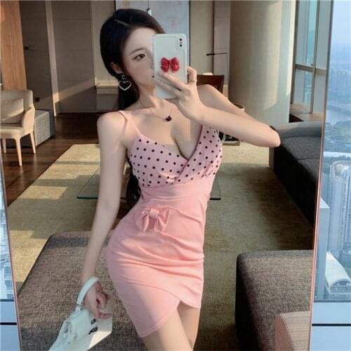 Real Shot 2021 New Fashion Ladies Ruffled Cross Hanging Neck Sexy Temperament A-Line Short Dress