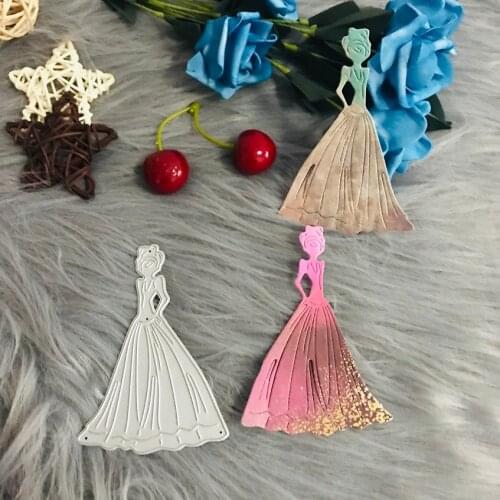 Cutting Dies cute doll girl lady Scrapbook Cardmaking DIY Paper Craft Metal Stencil die cut metal stamp embossing folder