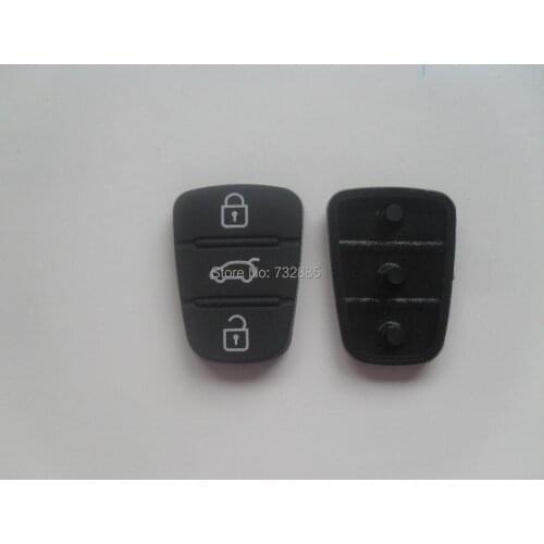 Silicon Rubber Key Pads 3 Button Rubber Pads For Hyundai I10 I20 I30 IX35 Flip Key Remote Key