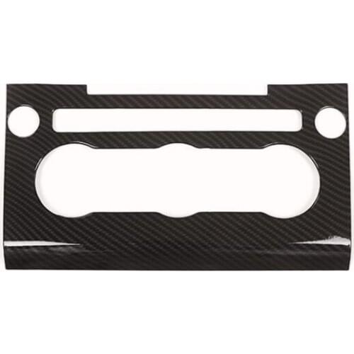 Carbon Fiber Style Volume frame of central control air conditioner For Range Rover Sport 2014-2017