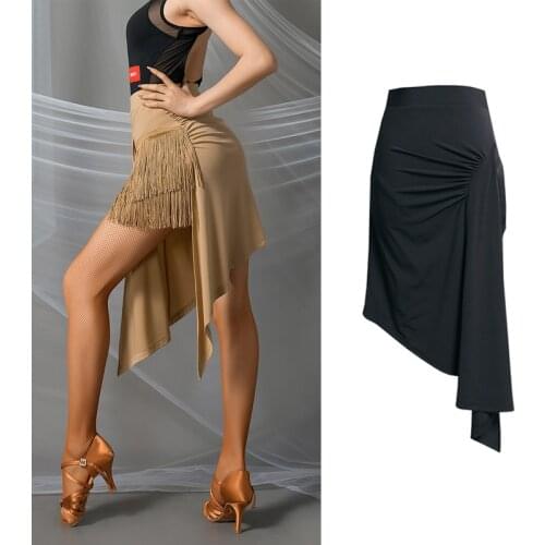 Latin Dance Skirt Professional Practice Clothes Rumba Fringe Skirt Samba/Tango Tassel Outfit Ballroom Dance Clothing VO1080