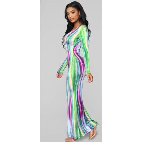 Deep v neck sexy long maxi dress women spring summer long sleeve bodycon tight dresses party night club wear