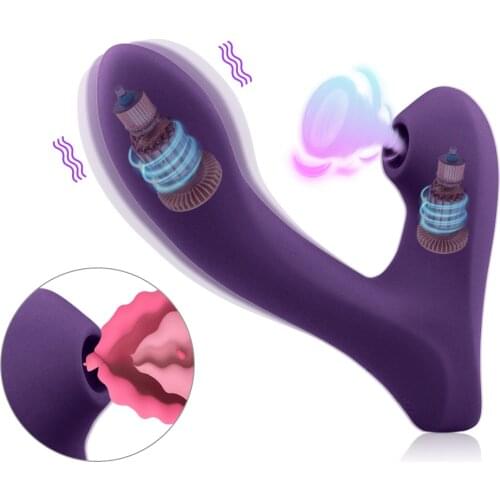 10-Frequency Dildo Vibrator Clitoral Massage Sucker G-spot Vagina Stimulator Female Masturbation Tool Pussy Adult Toys for Woman