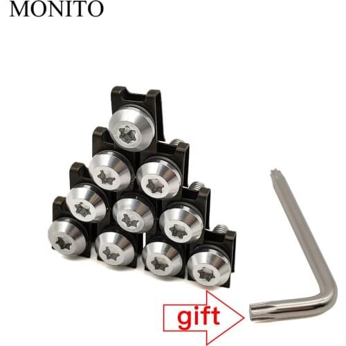 10PCS CNC For Suzuki GSX650F HAYABUSA GSXR1300 SV1000 TL1000 GSR600 Motorcycle Fairing Screws Custom Moto Body Spring Nuts Bolts