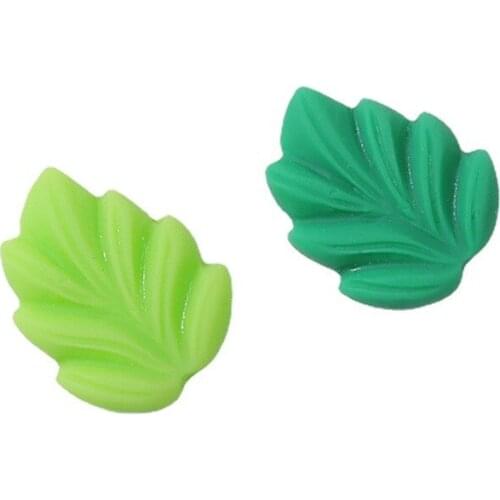 10pcs Leaf Flatback Resin Cabochons Scrapbook Craft DIY Embellishments Decor For Clothing Headwear Accessories