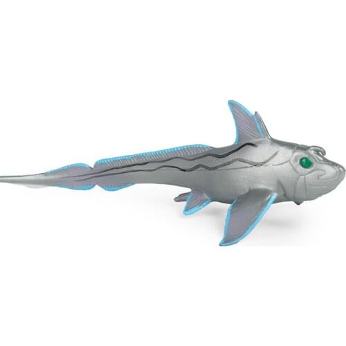 23*7*5.5cm simulation animal model childrens cognitive toy solid static ocean deep sea silver mackerel plastic ornaments