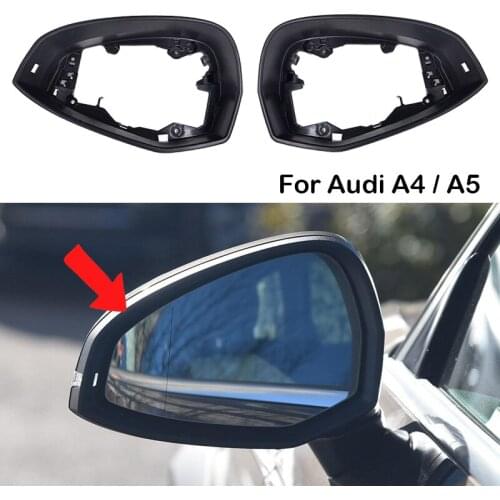 Auto Left Right Side Wing Mirror Housing Trim Frame for Audi A4 B9 A5 2017 2018 2019 2020 2021 8W08572399B9 8W08572409B9