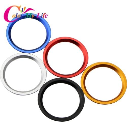 Car Accessories Fit for Audi A1 A4 A6 A7 A8 Q5 2019 - 2020 Ignition Start Engine Stop Button Ring Cover Trim Sticker