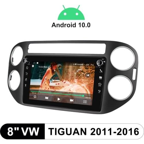 8 Inch Android 10.0 Car Radio Carplay Android Auto Reverse Camera Fast Boot FM Audio Stereo For Volkswagen Tiguan 2011-2016