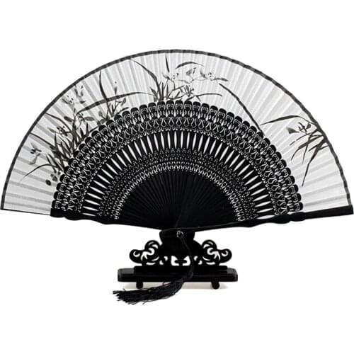 Chinese Style Bamboo Hand Fan Wedding Folding Fan Party Prom Dance Performance Props Home Decor Accessories Gift