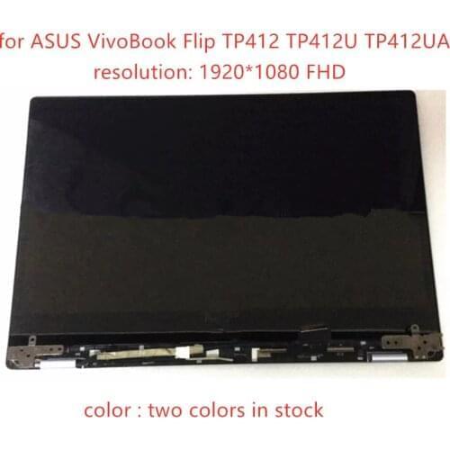 Free shipping original 14.0 LCD for ASUS VivoBook Flip 14 TP412 TP412U TP412UA TP412FA Touch Screen Assembly 1920*1080 FHD