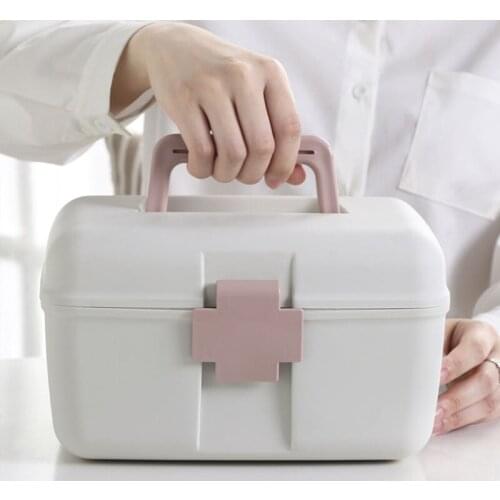 Household Portable Medicine Storage Box Organizer Storgae Containers Plastic Box Multifunctional Health Care Medical Organizer