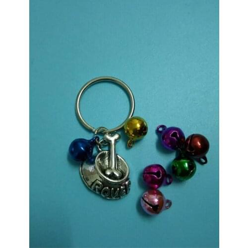 Fashion Retro Alloy"Dog Tray&Bone&Bell"key chain-simple atmosphere Pendant Fit DIY charm keychain key ring Accessories
