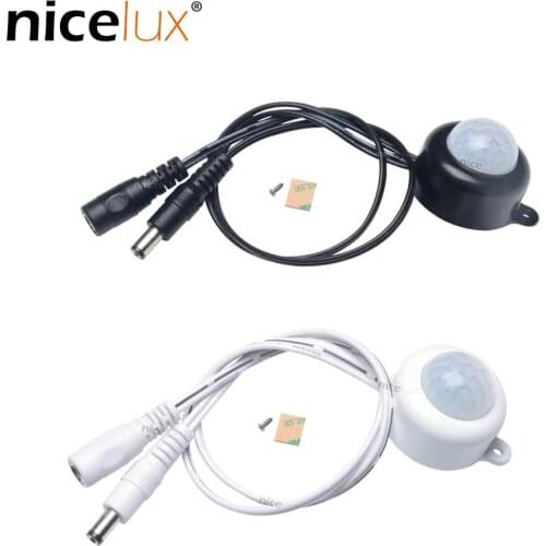 DC6V-24V 12V 5A PIR Body Infrared Motion Sensor Detector Control Photosensitive Sensor Switch for LED Strip Light DC Connector