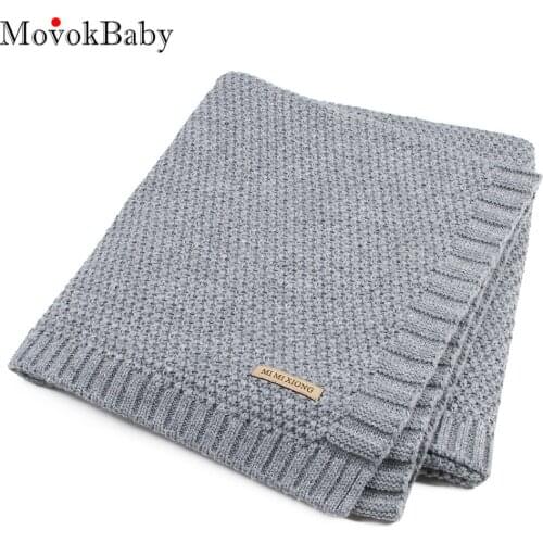 Baby Blanket Knitted Newborn Swaddle Wrap Blankets Super Soft Toddler Infant Bedding Quilt For Bed Sofa Basket Stroller Blankets