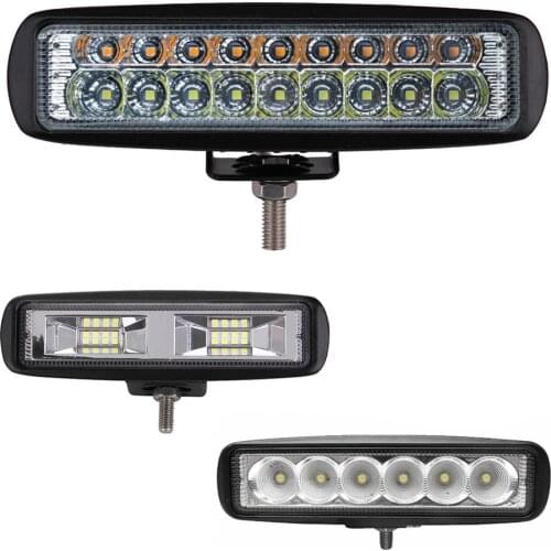 ECHAYAKU 6 Inch 18W 24W 54W LED work Light Bar 12V 24V Motorcycle Off road 4x4 ATV Daytime Running Light Truck Tractor Spotlight