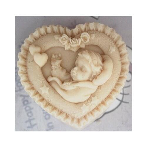 Mold/C171 soap handmade soap mold/silicone mold/soap die/silica gel soap die love angel