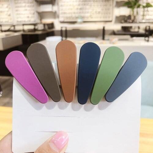 Candy Sweet Children Clips For Hair Texture Makaron Color Hairpins Women Hair Accessories 10 PCS/PACk Mix Colors Fashion Trendy