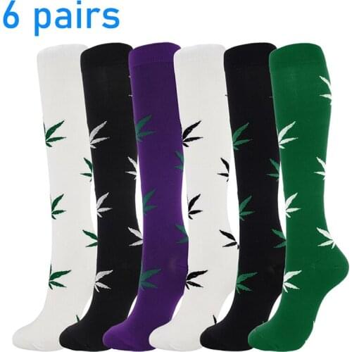 Compression Stockings 6 Pairs Per Set Compress Socks Cycling Sock Basketball Nurse