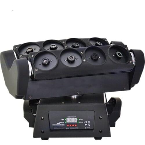New eight eyes led moving head spider with laser light bar stage lighting disco laser beam light wedding performance dj lights
