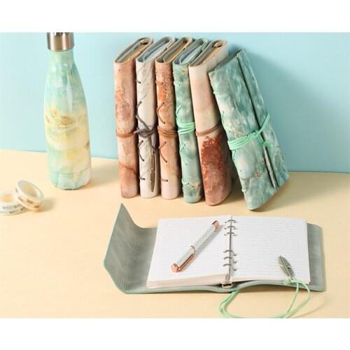Marble A5 Loose Leaf Notebook Custom Fashion Hand Ledger Can Be Customized