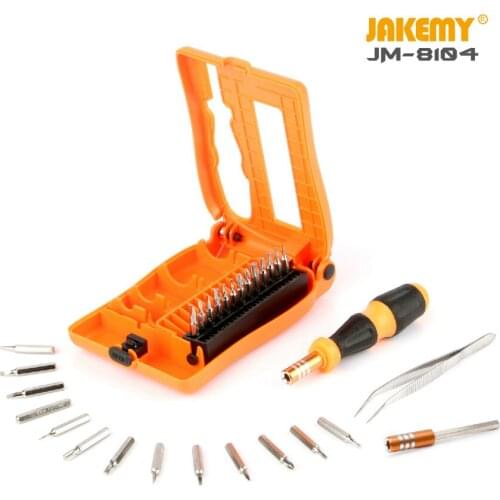 JAKEMY JM-8104 29 in 1 Professional Multifunctional Screwdriver Set Precision Hand Tools Kit for Mobile Phone computer DIY Repa