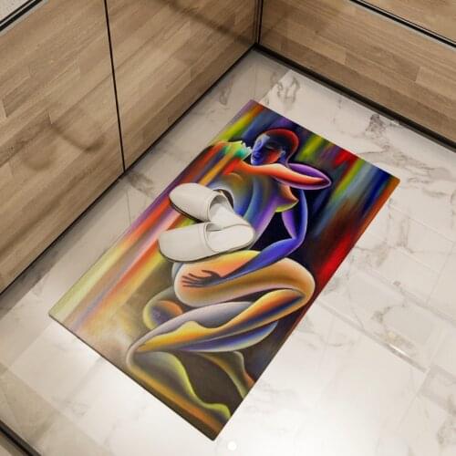 Floor Mat Men and Women Area Rugs Kitchen Living Room Bedroom Bathroom Decoration Printed Large Carpet Sexy Art