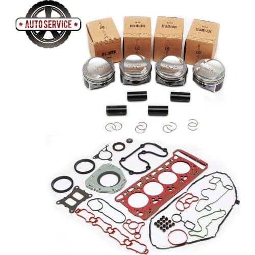 New 06H 107 065 CP 06L 103 383 B EA888 Engine Gasket Repair& Piston Kit For AUDI A3 A4 VW Beetle Passat Golf SKODA 06J 103 383M