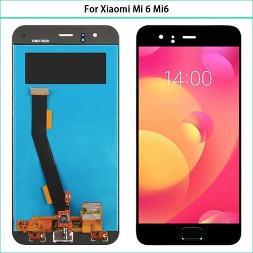 New 5.15 inch For Xiaomi Mi 6 Mi6 LCD Display Touch Screen Panel Digitizer Assembly For Xiaomi Mi6 LCD Screen Fingerprint Replac