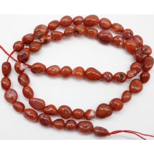 Wholesale 4-6mm Irregular Natural Stone red agates Beads For Jewelry Making DIY Bracelet Necklace Strand 15
